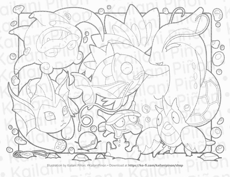 coloring page image: bubbles