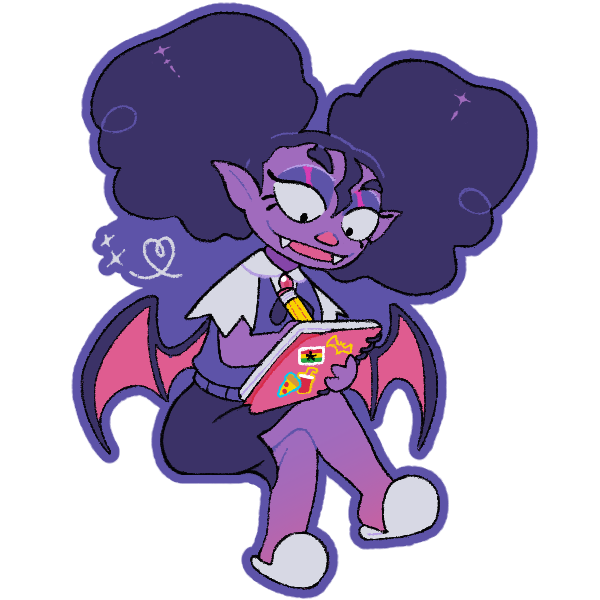 version 4: purple outline